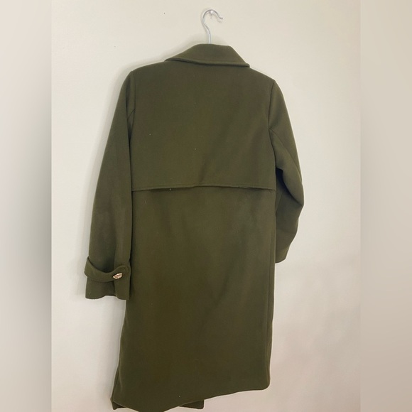 JOIE|| Army Green Peacoat, with gold button detail. Size Medium - Picture 6 of 8
